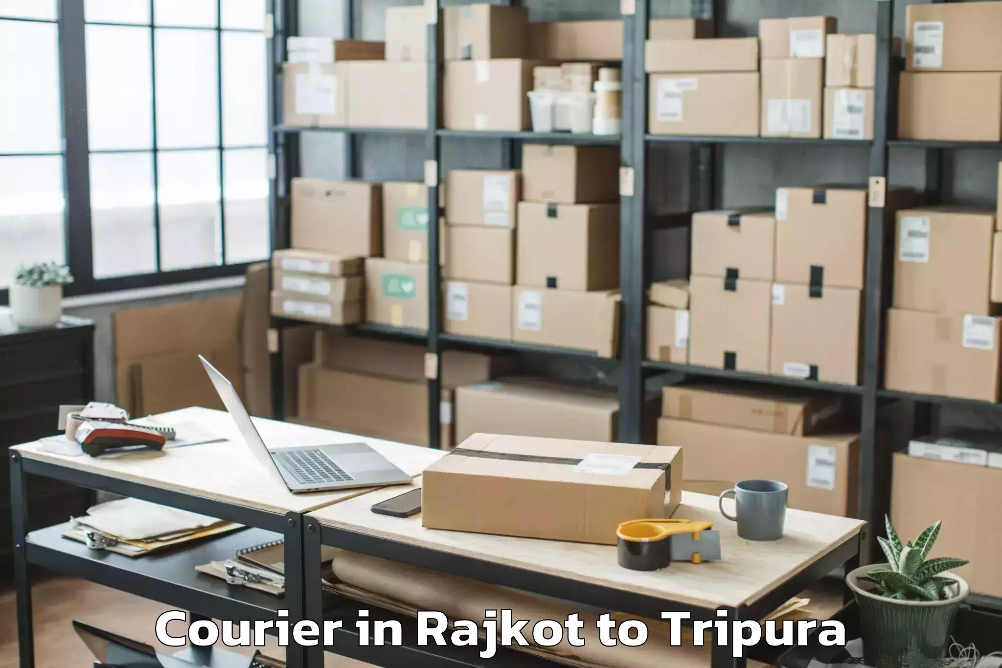 Rajkot to Hezamara Courier